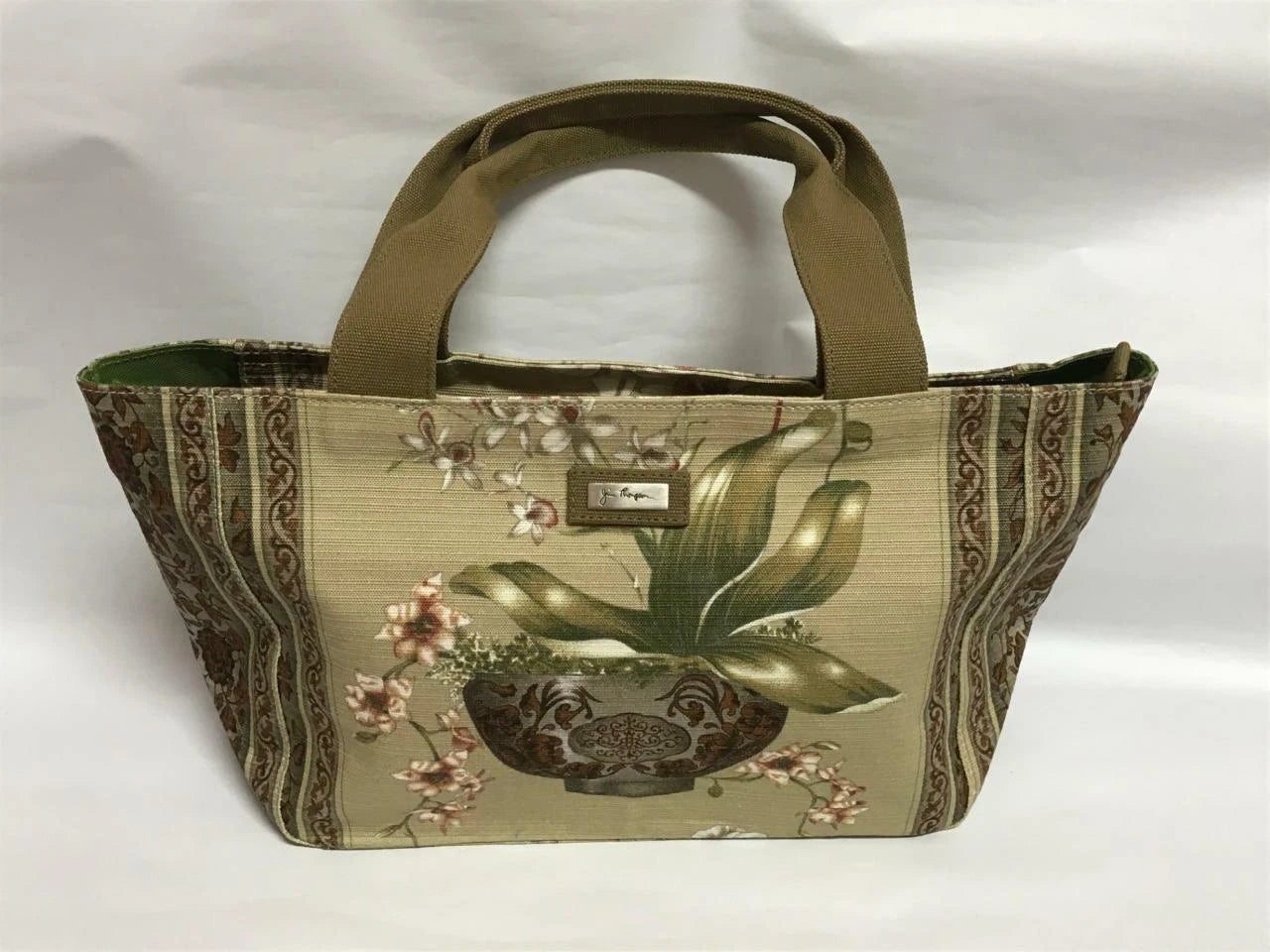 CH888 Authentic Thailand Jim Thompson Rare Limited Edition Plant Canvas Bag 1 Pc Only (G008)