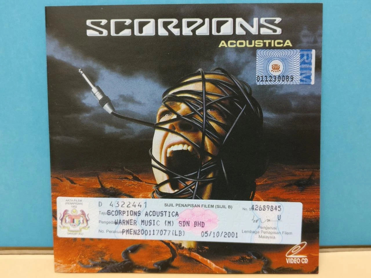CH888 Scorpions Acoustica 2001 Rare Malaysia Video CD English VCD ZN298