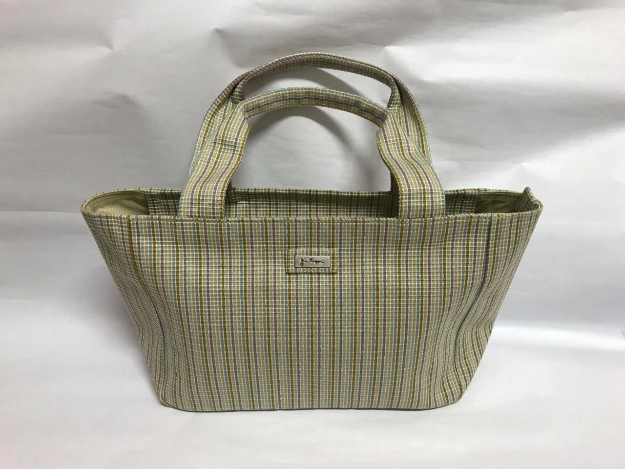 CH888 Authentic Thailand Jim Thompson Rare Limited Edition Stripes Canvas Bag 1 Pc Only (G004)