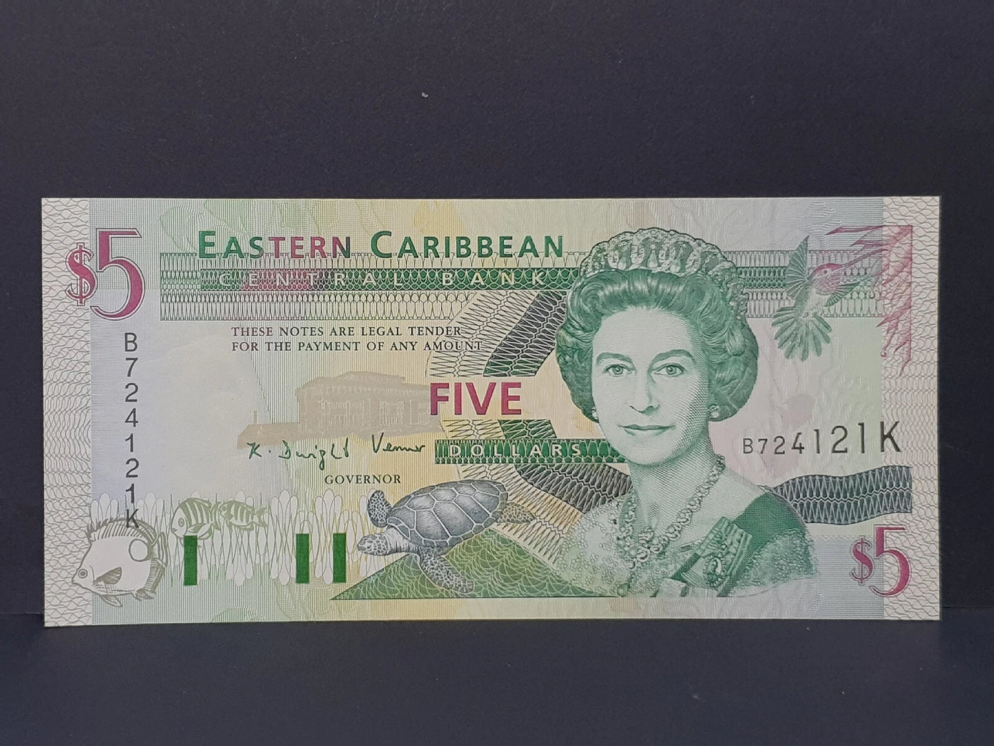CH888 Eastern Caribbean 5 Dollars P-42a Banknote UNC (CHBN167)