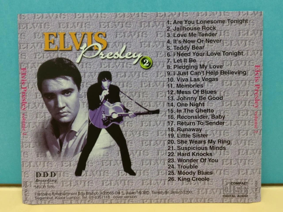 CH888 Elvis Presley On Cover Voi.2 Only Unique Photo Malaysia English CD ZN231