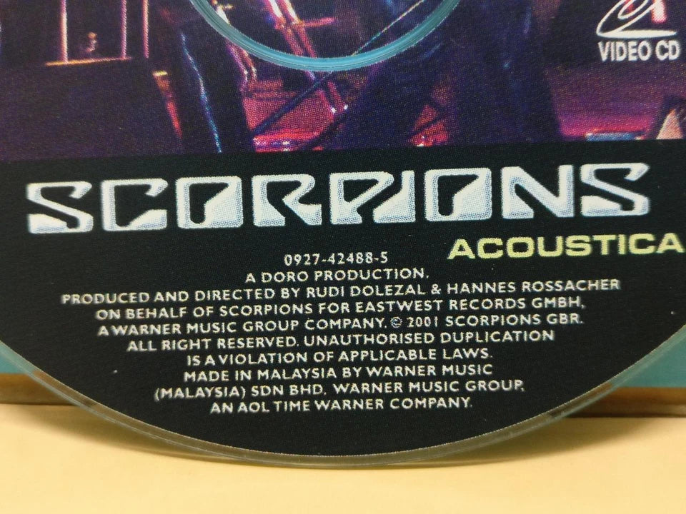 CH888 Scorpions Acoustica 2001 Rare Malaysia Video CD English VCD ZN298