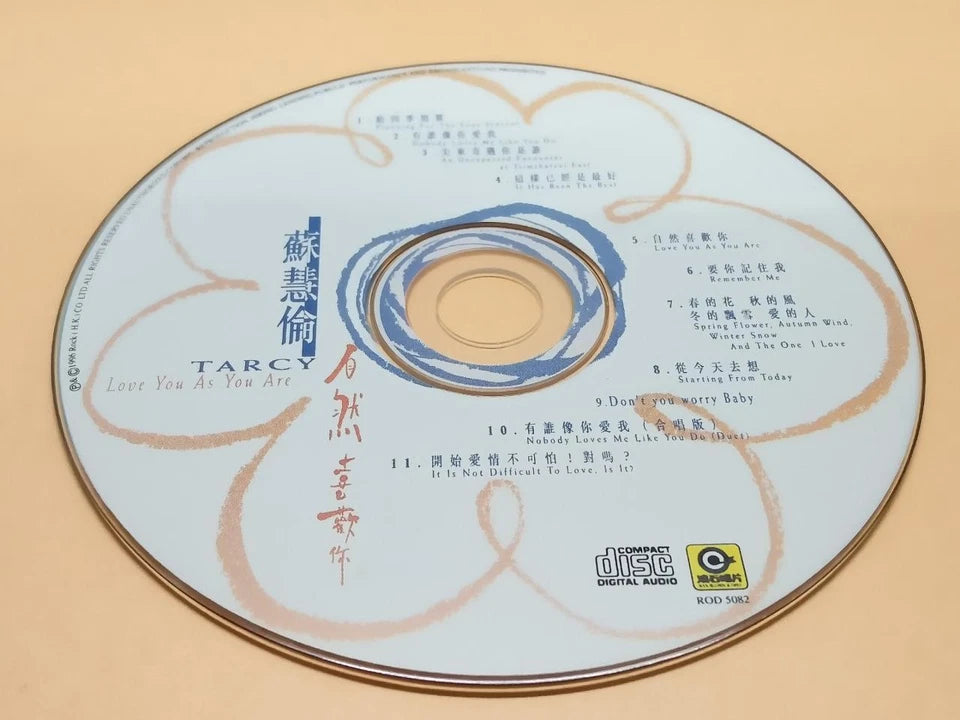 CH888 Taiwan Tarcy Su Hui Lun 苏慧伦 自然喜欢你 1996 Hong Kong Chinese CD ZN088