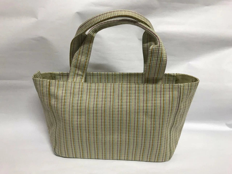 CH888 Authentic Thailand Jim Thompson Rare Limited Edition Stripes Canvas Bag 1 Pc Only (G004)