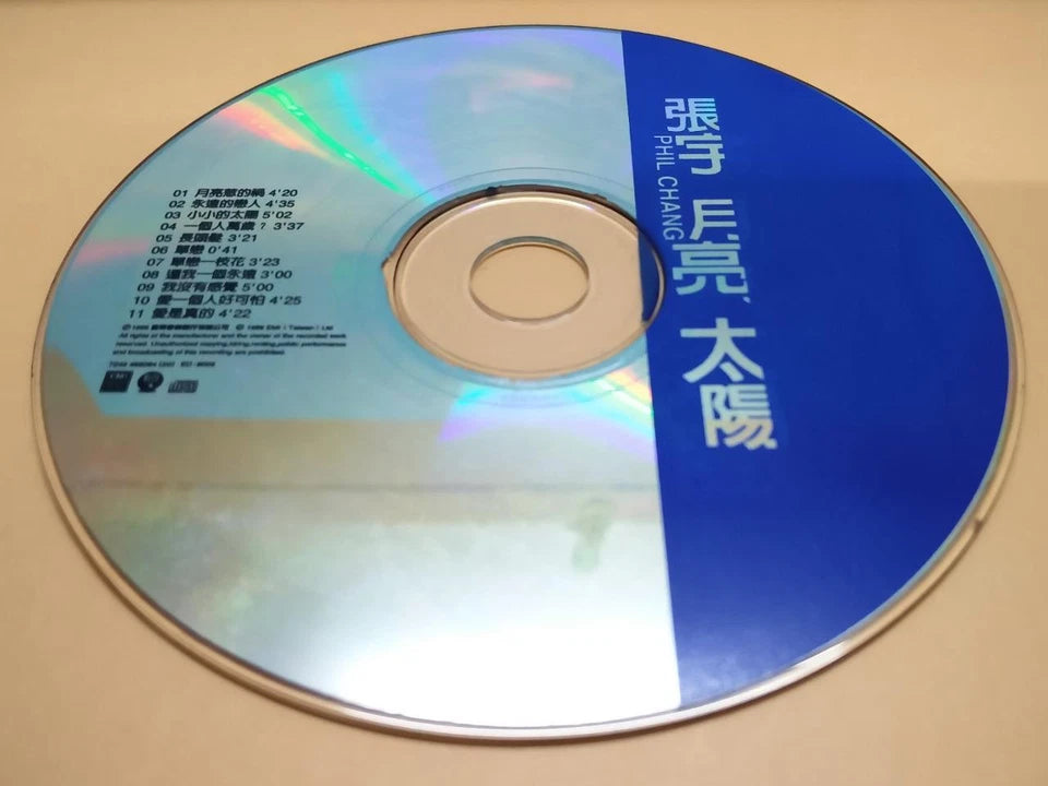 CH888 Taiwan Phil Chang Zhang Yu 张宇 月亮太阳 1998 Rare Malaysia Chinese CD ZN051