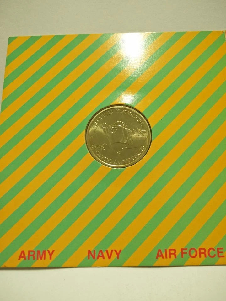 CH888 Singapore 20 Years Of National Service 1987 Copper Nickel Coin W/ Case (OC448)