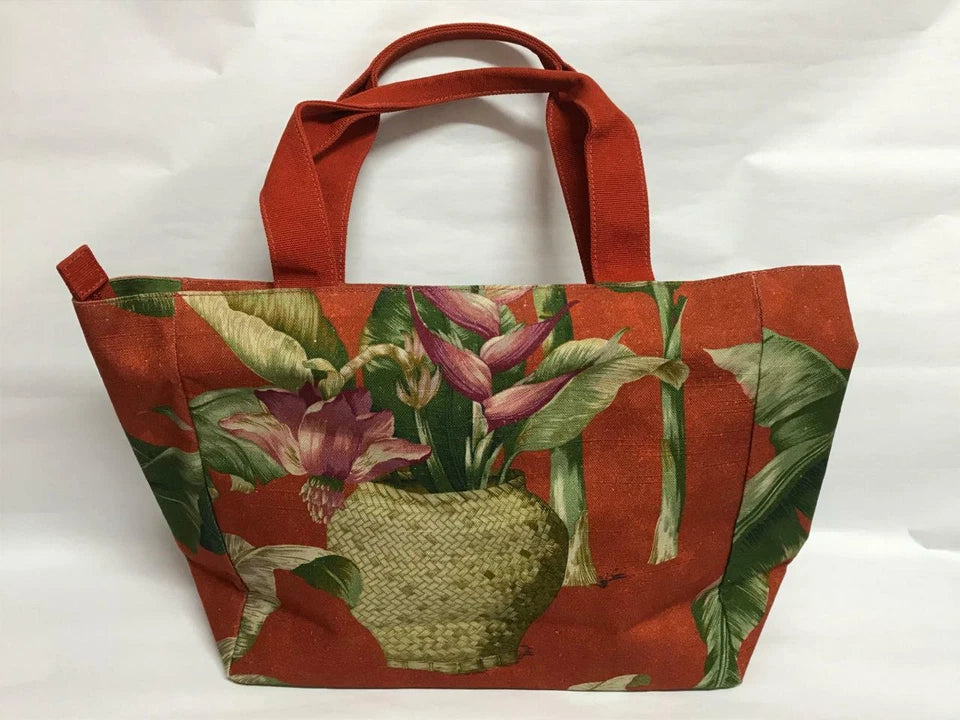 CH888 Authentic Jim Thompson Rare Limited Edition Plant Canvas Bag 1 Pc Only (G010)