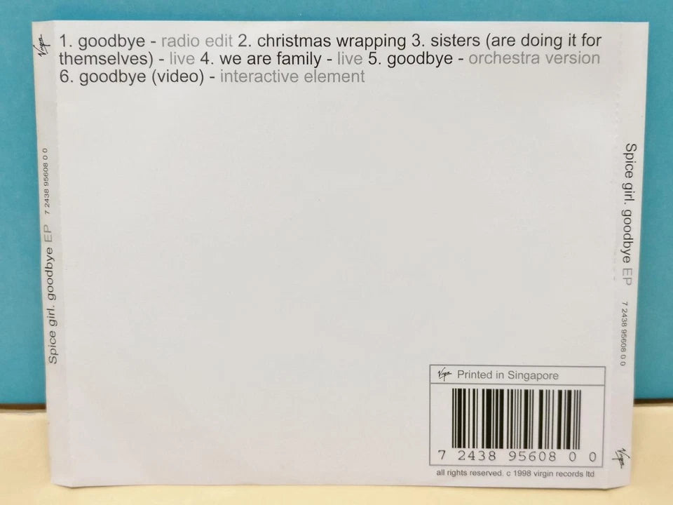CH888 Spice Girls Goodbye EP 1998 Malaysia English CD ZN236