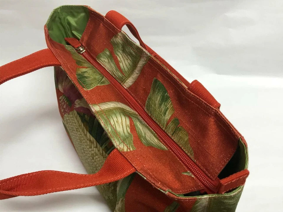 CH888 Authentic Thailand Jim Thompson Rare Limited Edition Unique Flower Vase Canvas Bag 1 Pc Only (G002)