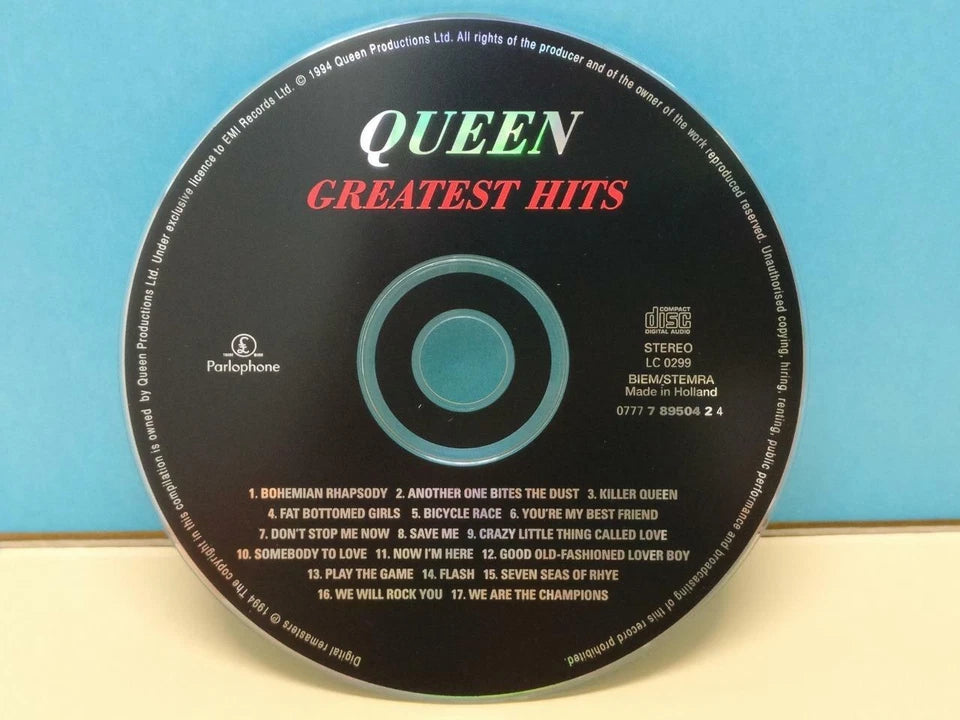 CH888 Queen Greatest Hits Freddie Mercury 1994 Holland English CD ZN233