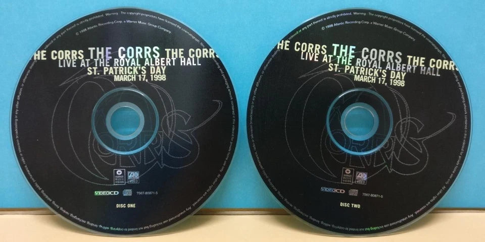CH888 The Corrs Live At the Royal Albert Hall 1998 Rare Malaysia Video CD English VCD x2 ZN314