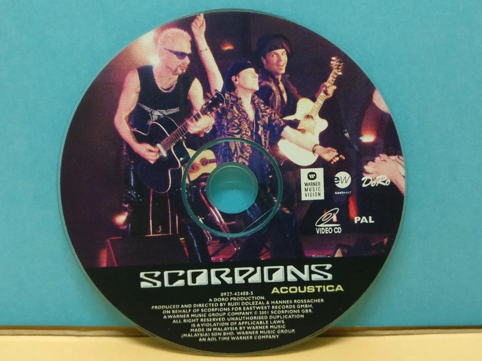 CH888 Scorpions Acoustica 2001 Rare Malaysia Video CD English VCD ZN298