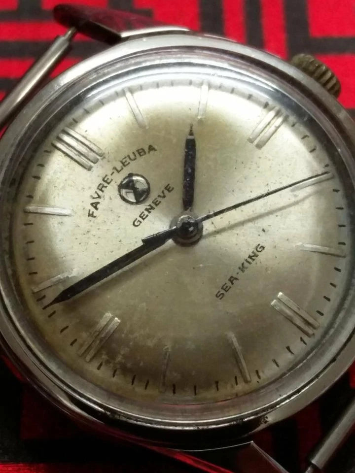 CH888 Vintage Midsize Favre Leuba Sea King Manual Winding Watch Head (TP358)