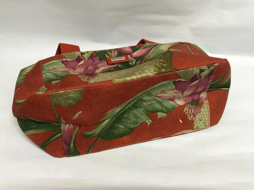 CH888 Authentic Thailand Jim Thompson Rare Limited Edition Unique Flower Vase Canvas Bag 1 Pc Only (G002)