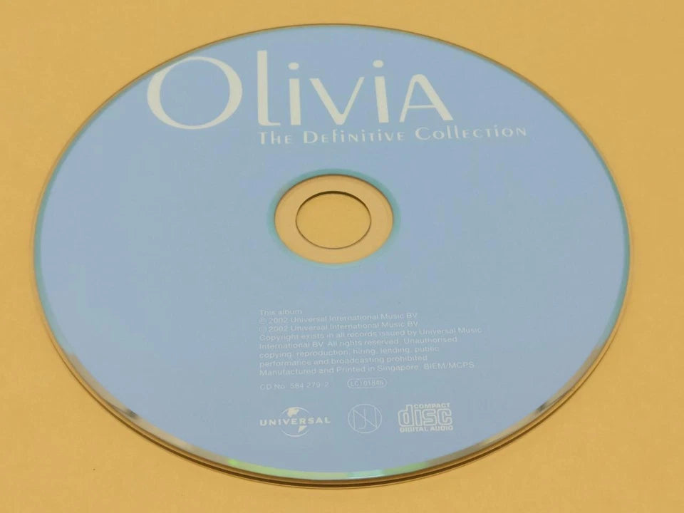 CH888 Olivia Newton John The Definitive Collection 2002 Rare Singapore English CD ZN238