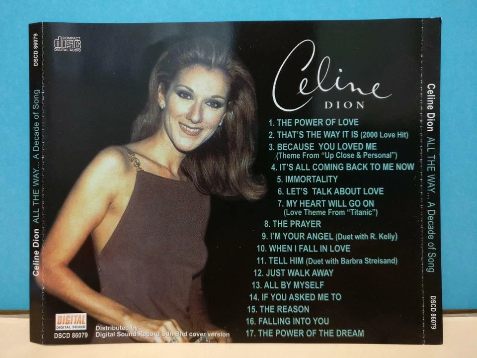 CH888 Celine Dion On Cover Only Malaysia English CD ZN226