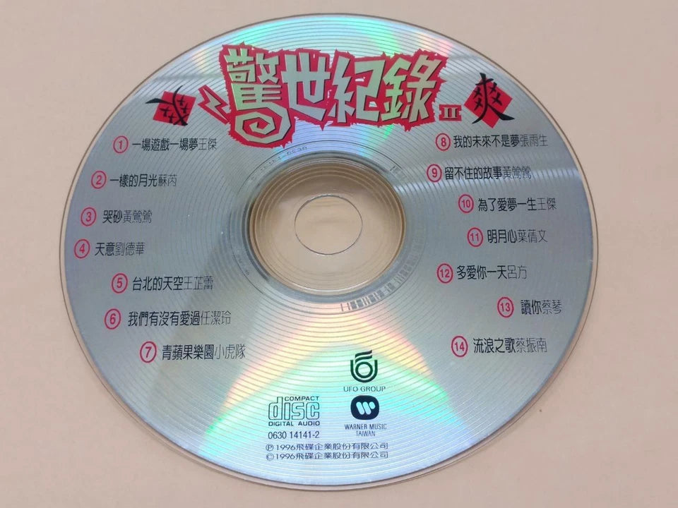 CH888 Dave Wang Jie 王杰 小虎队 刘德华 黄莺莺 任洁玲 蔡琴 吕方 苏芮 Mixed Songs 1996 Taiwan Chinese CD ZN274