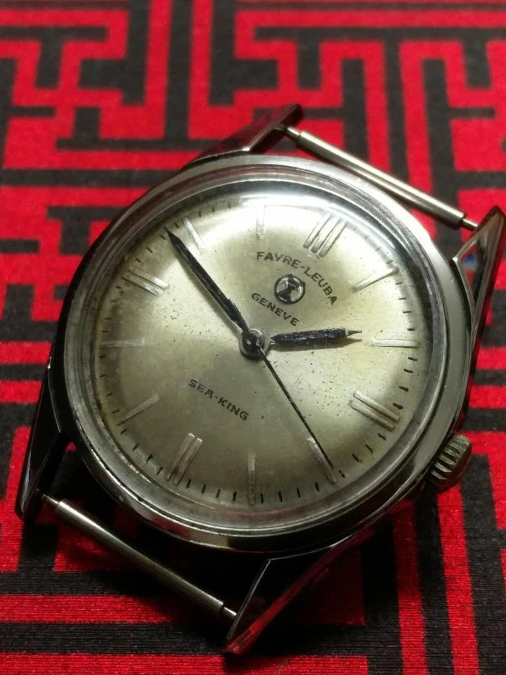 CH888 Vintage Midsize Favre Leuba Sea King Manual Winding Watch Head (TP358)