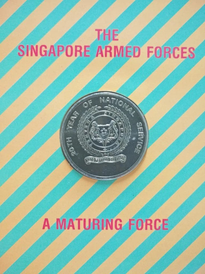CH888 Singapore 20 Years Of National Service 1987 Copper Nickel Coin W/ Case (OC448)