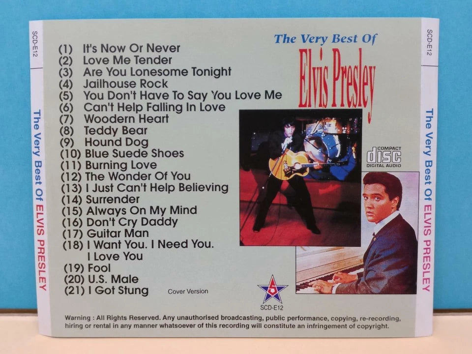CH888 Elvis Presley On Cover Only Unique Photo Rare Singapore English CD ZN229