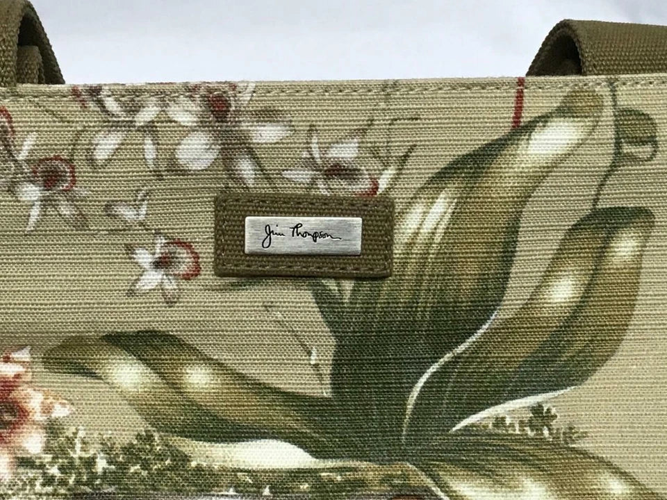 CH888 Authentic Thailand Jim Thompson Rare Limited Edition Plant Canvas Bag 1 Pc Only (G008)