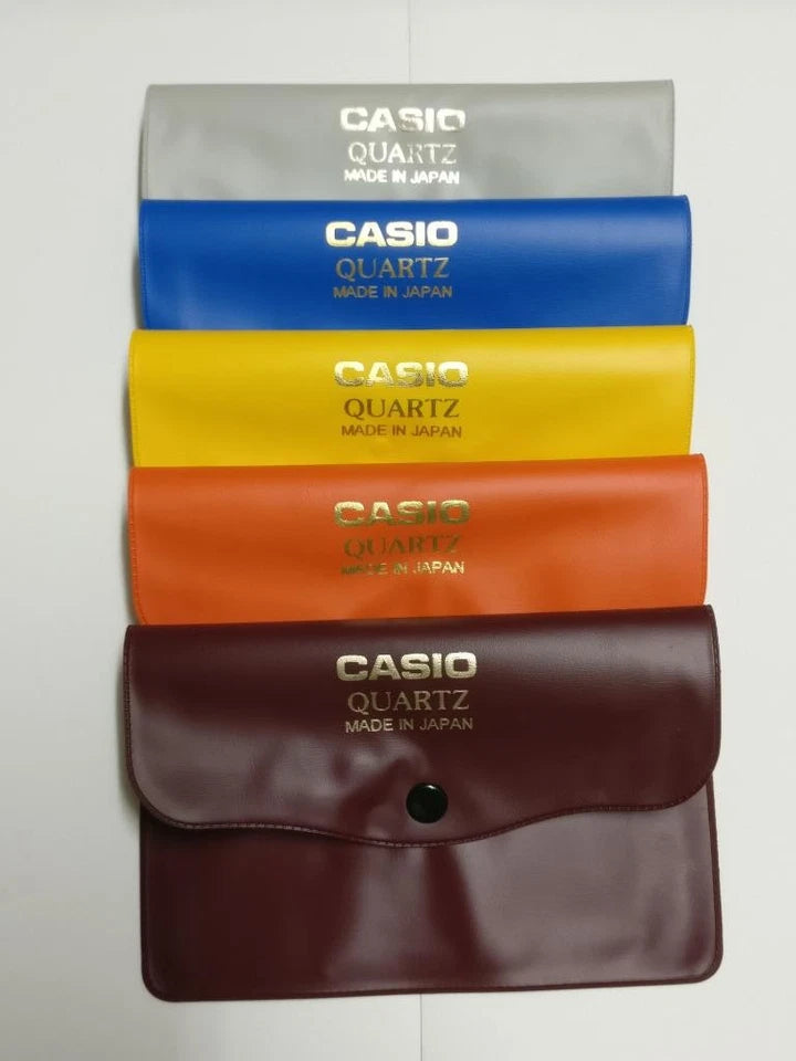 CH888 Rare Vintage Casio PVC Plastic Colourful Watch Pouch Case x5 per Lot (TP392A)