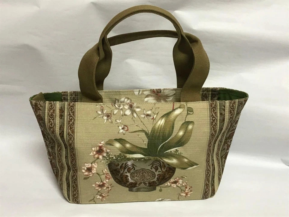 CH888 Authentic Thailand Jim Thompson Rare Limited Edition Plant Canvas Bag 1 Pc Only (G008)