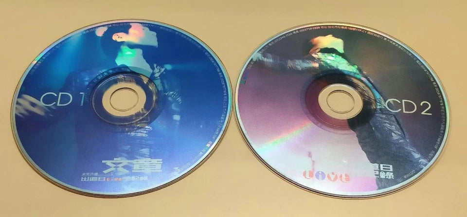 CH888 Rare Taiwan Wen Zhang 文章 出道日 Live 全记录 Taiwan Chinese CD x2 ZN135