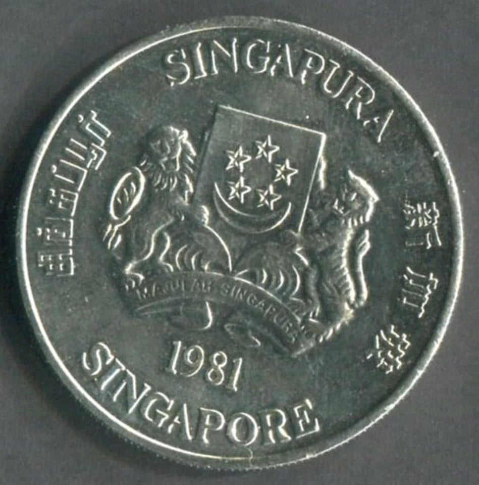 CH888 Singapore 1981 Rooster $10 Copper Nickel Coin (OC163A)