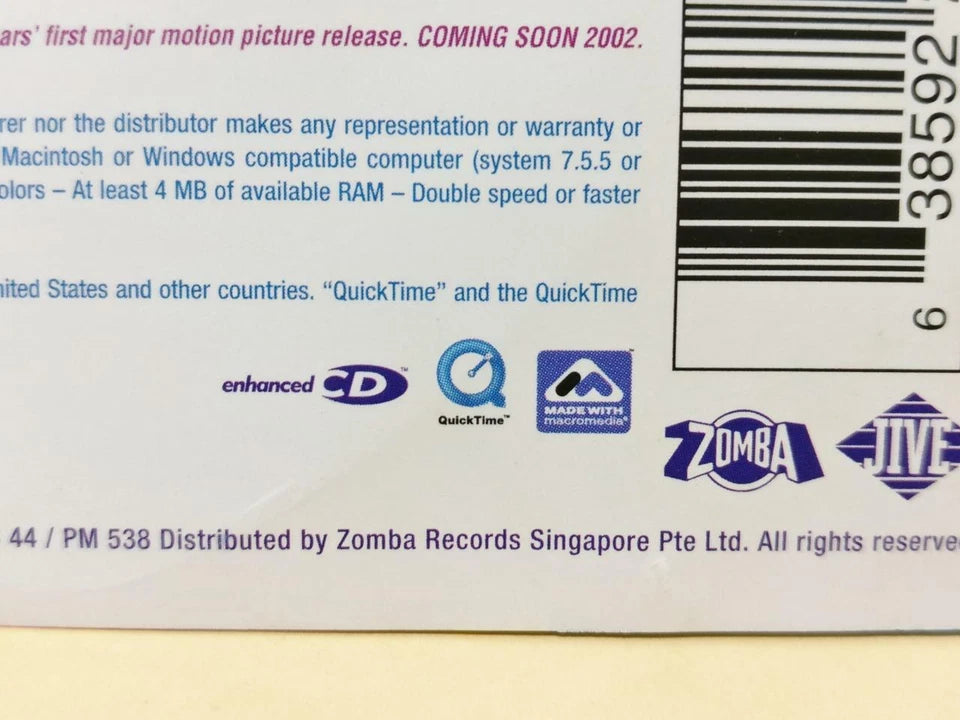 CH888 Britney Spears Britney 2001 Rare Singapore Enhanced English CD ZN251