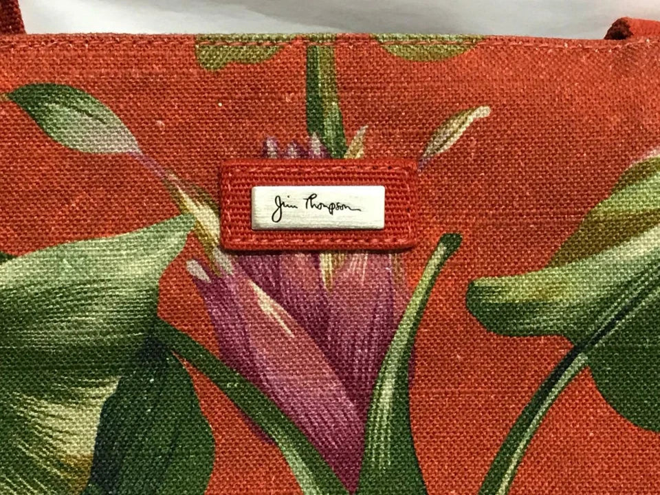 CH888 Authentic Thailand Jim Thompson Rare Limited Edition Floral Canvas Bag 1 Pc Only (G005)