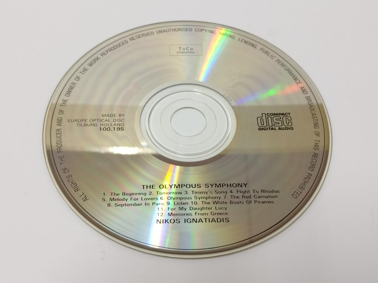 Nikos Ignatiadis The Olympous Symphony 1988 Taiwan CD CDS478