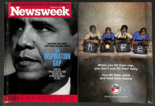 Vintage 2010 Rolex Explorer Watch Barack Obama Magazine Print Ad x 2 (P950)