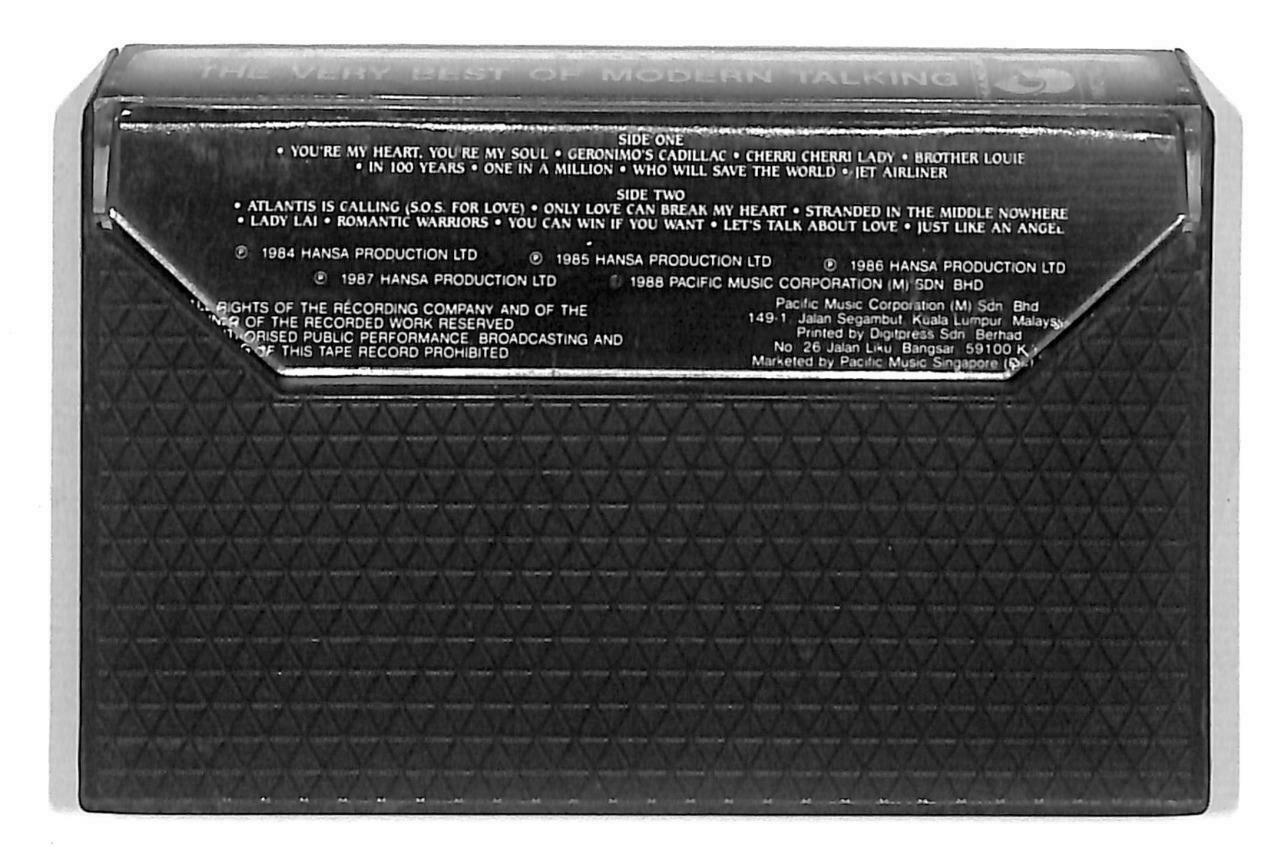 Modern Talking Cheri Cheri Lady Brother Louie Malaysia English Cassette CT960