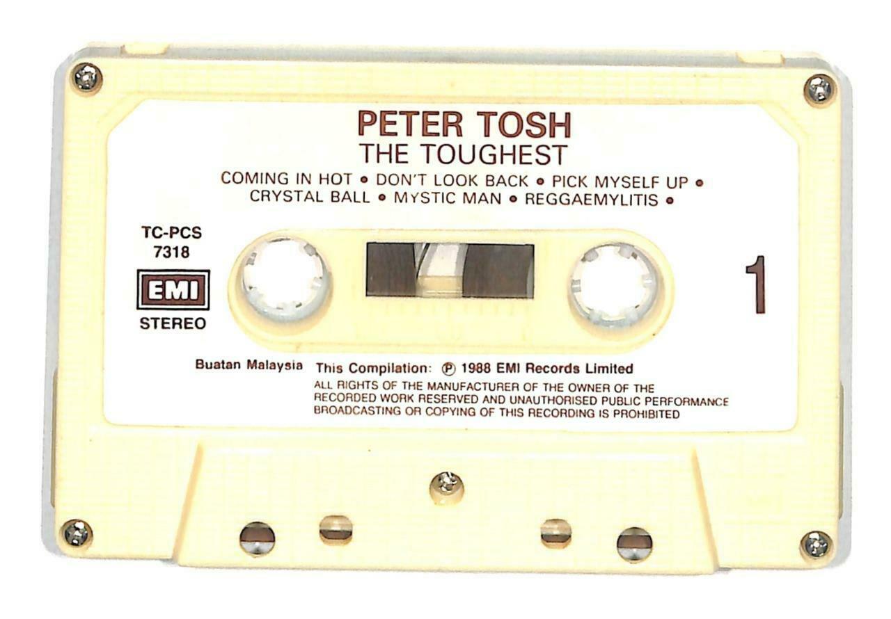 Rare Peter Tosh The Toughest Songs 1978 - 1987 Malaysia English Cassette CT879