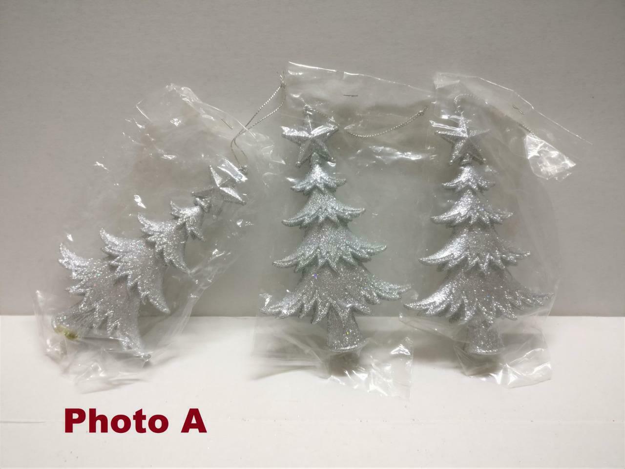 Vintage Christmas X'mas Tree Ornaments Icicles Star Bundle Lot x01 F/S (A2245)