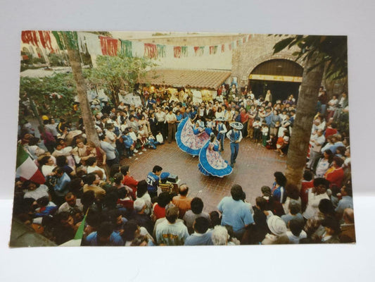 VTG Cinco de Mayo Celebration Dancers Olvera Street LA Color USA Postcard (P613)