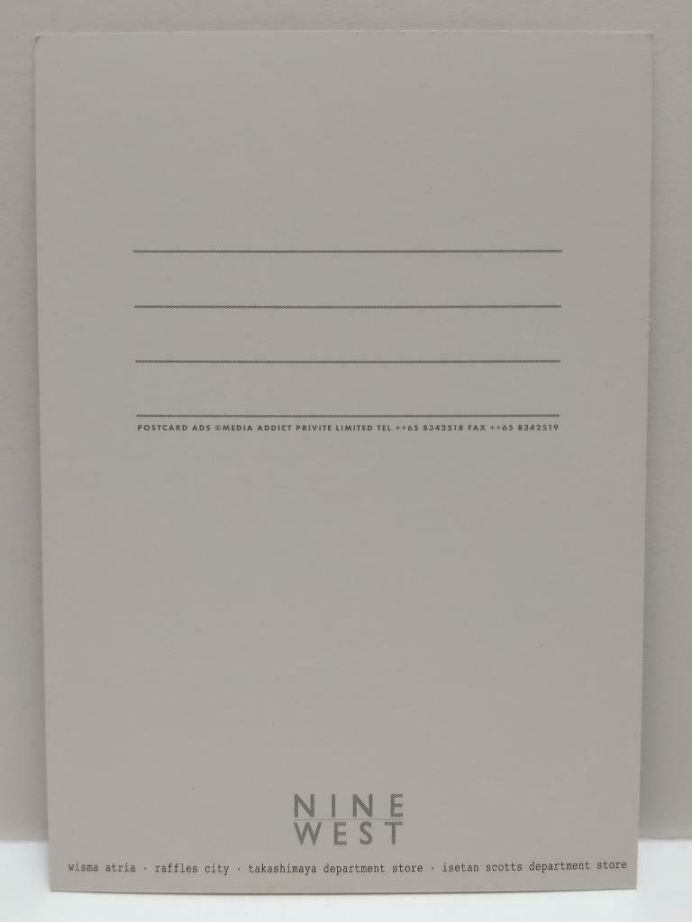 LUCKYPIGEON888 Nine West Fashion Model Sexy Legs Singapore Ad Postcard (E0151)