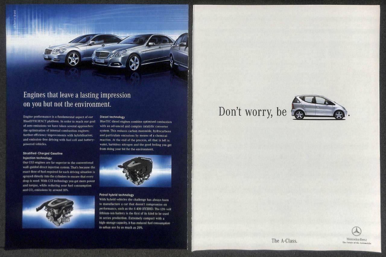 Vintage Mercedes-Benz Car Magazine Advertisement Print Ad x 19 (P887)