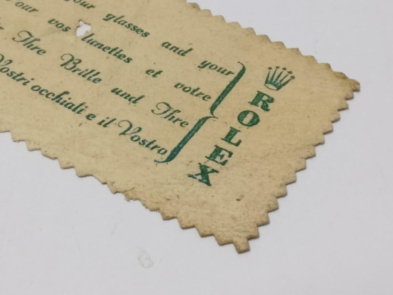 Vintage Rolex Arab Emirates Arabic Watch Cleaning Polishing Cloth F/S (A2436)