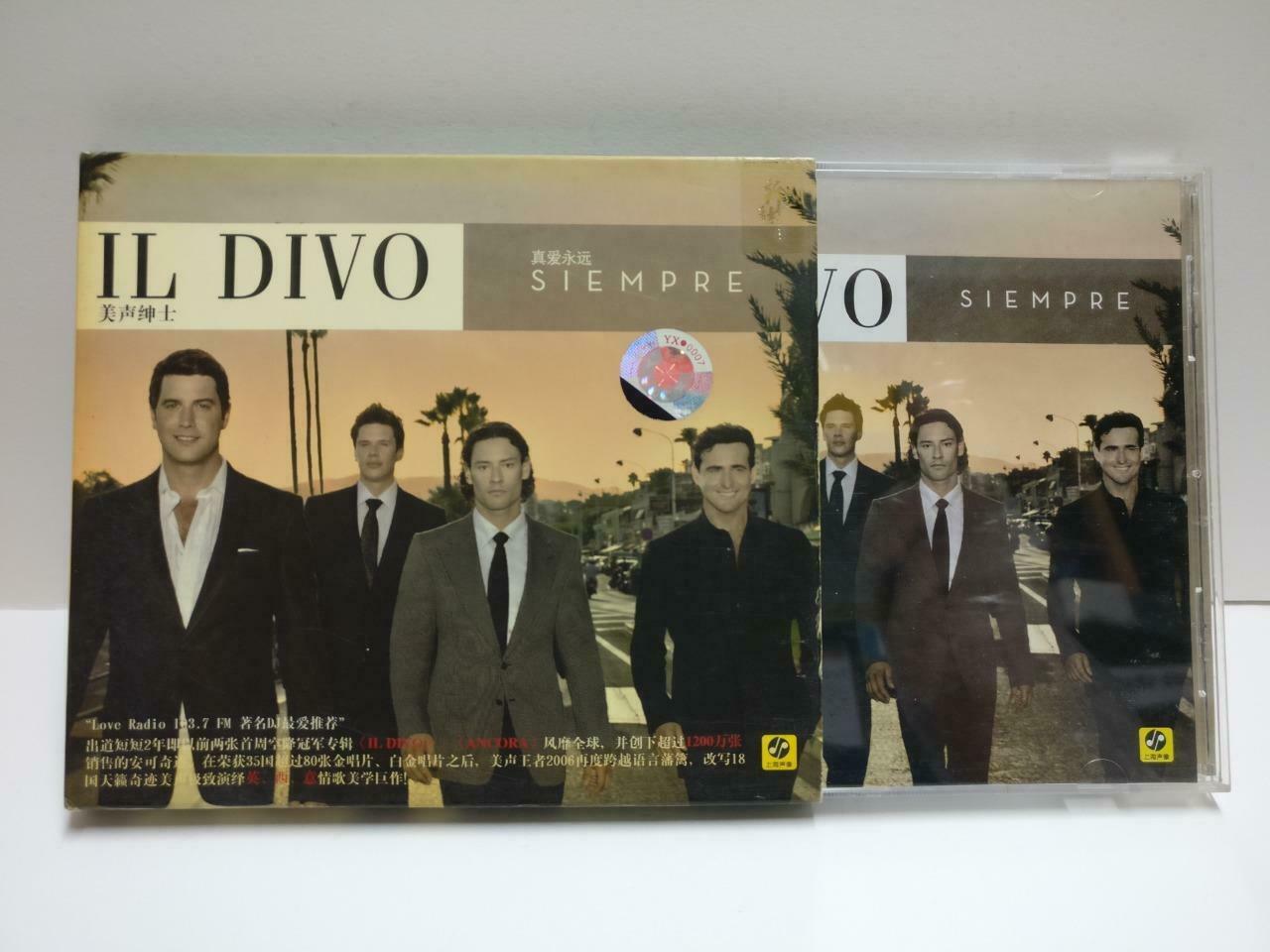 Il Divo Siempre 2006 China CD with Shanghai 2007 Promo Concert Card CD1139 D