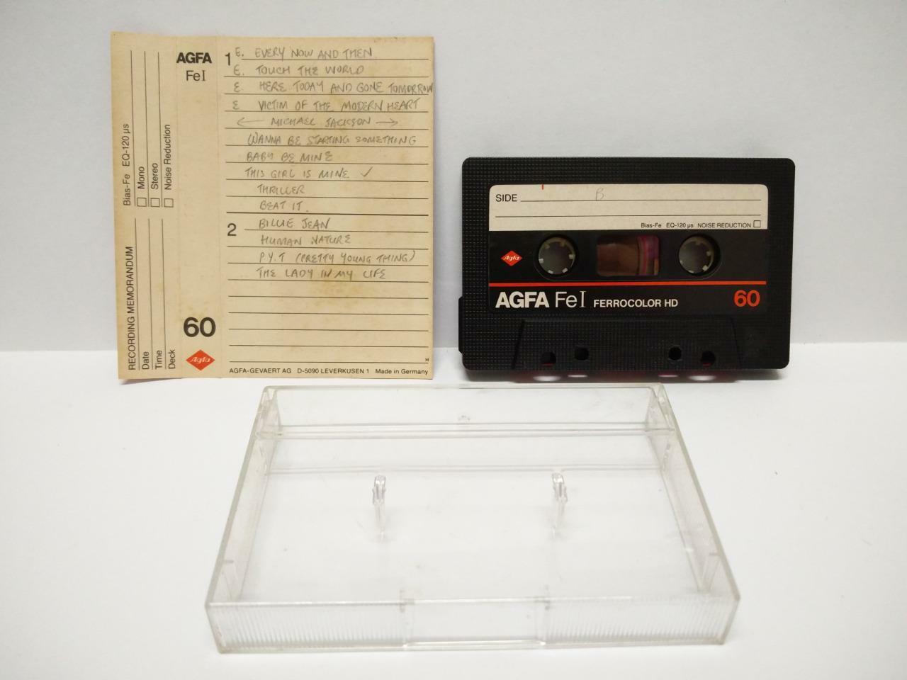 Used  Blank Tapes AGFA FeI 60 Ferrocolor HD Germany Cassette Tape x 01 (CT007)