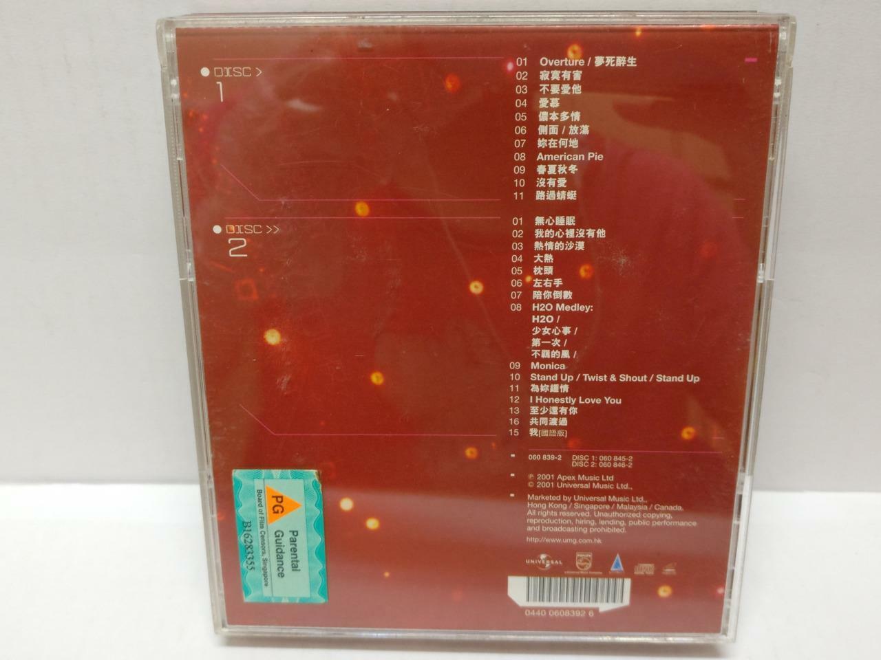 LK888 HK Leslie Cheung 张国荣 張國榮 2001 Singapore Karaoke 2x VCD Chinese CD (CD291)