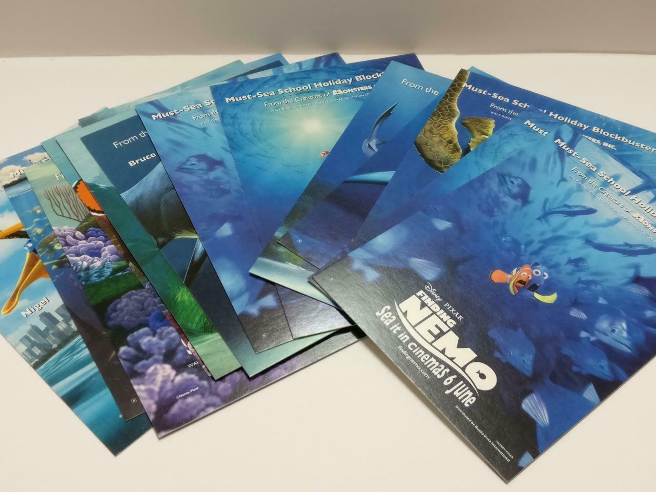 LUCKYPIGEON888 Cartoon Movie Nemo Fish Shark Blue Sea Postcard Lot Of 14 E0456
