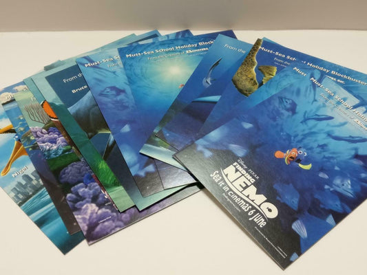 LUCKYPIGEON888 Cartoon Movie Nemo Fish Shark Blue Sea Postcard Lot Of 14 E0456
