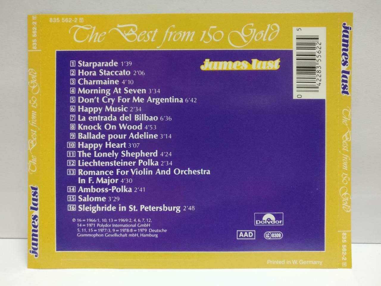 James Last The Best From 150 Gold Starparade Salome English Germany CD (CDS168)