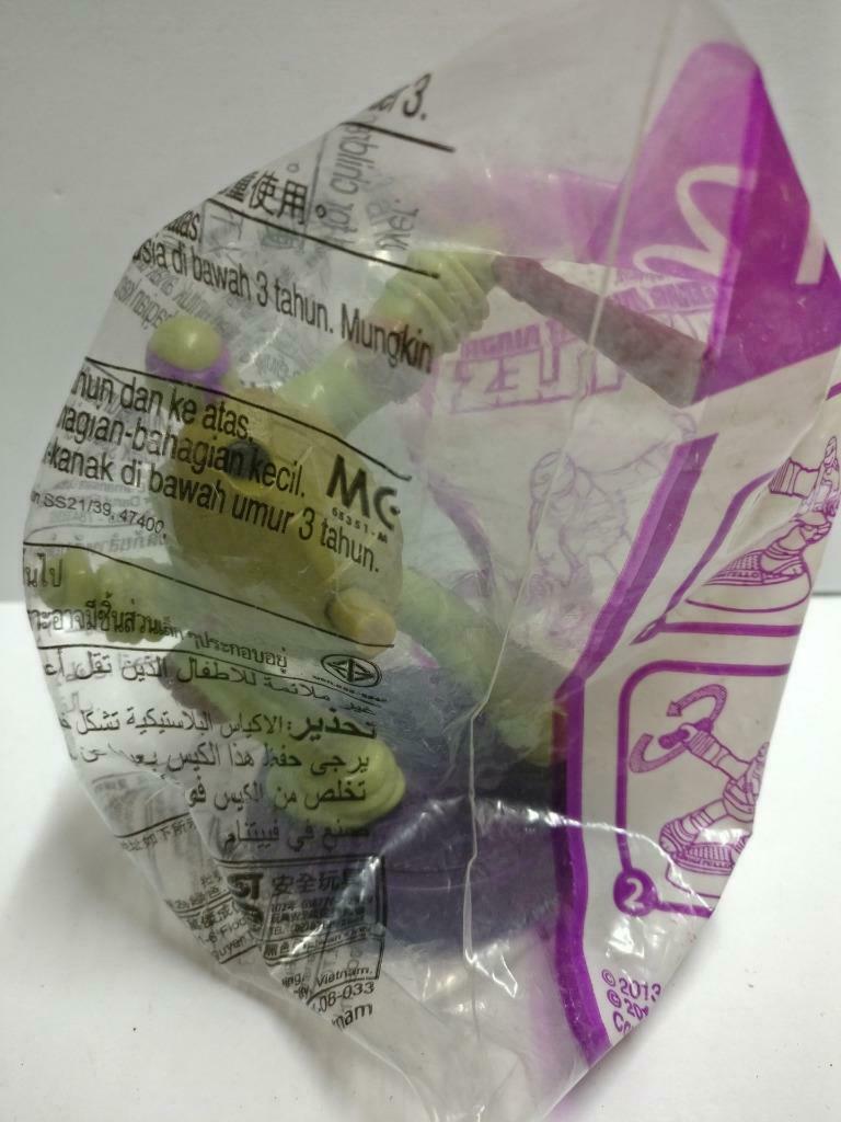 Sealed McDonald's TMNT Ninja Turtles Donatello 2013 Malaysia Toy F/S (PTY196)