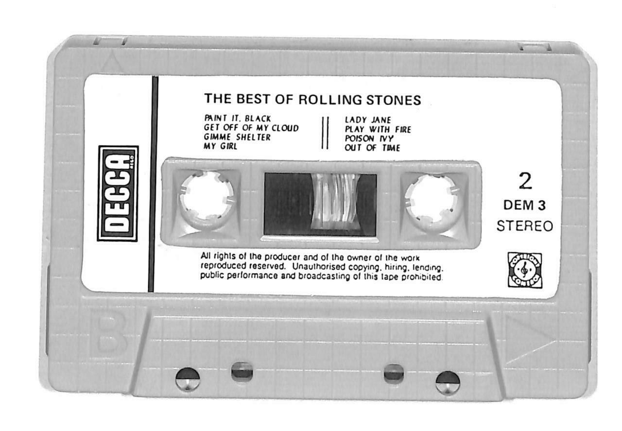 Rare Best Of Rolling Stones Lady Jane 1982 Singapore English Cassette CT917