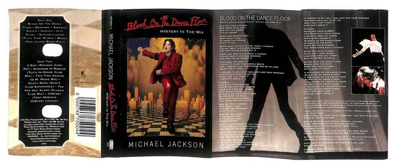 Michael Jackson Blood On The Dance Floor 1997 Indonesia English Cassette CT937