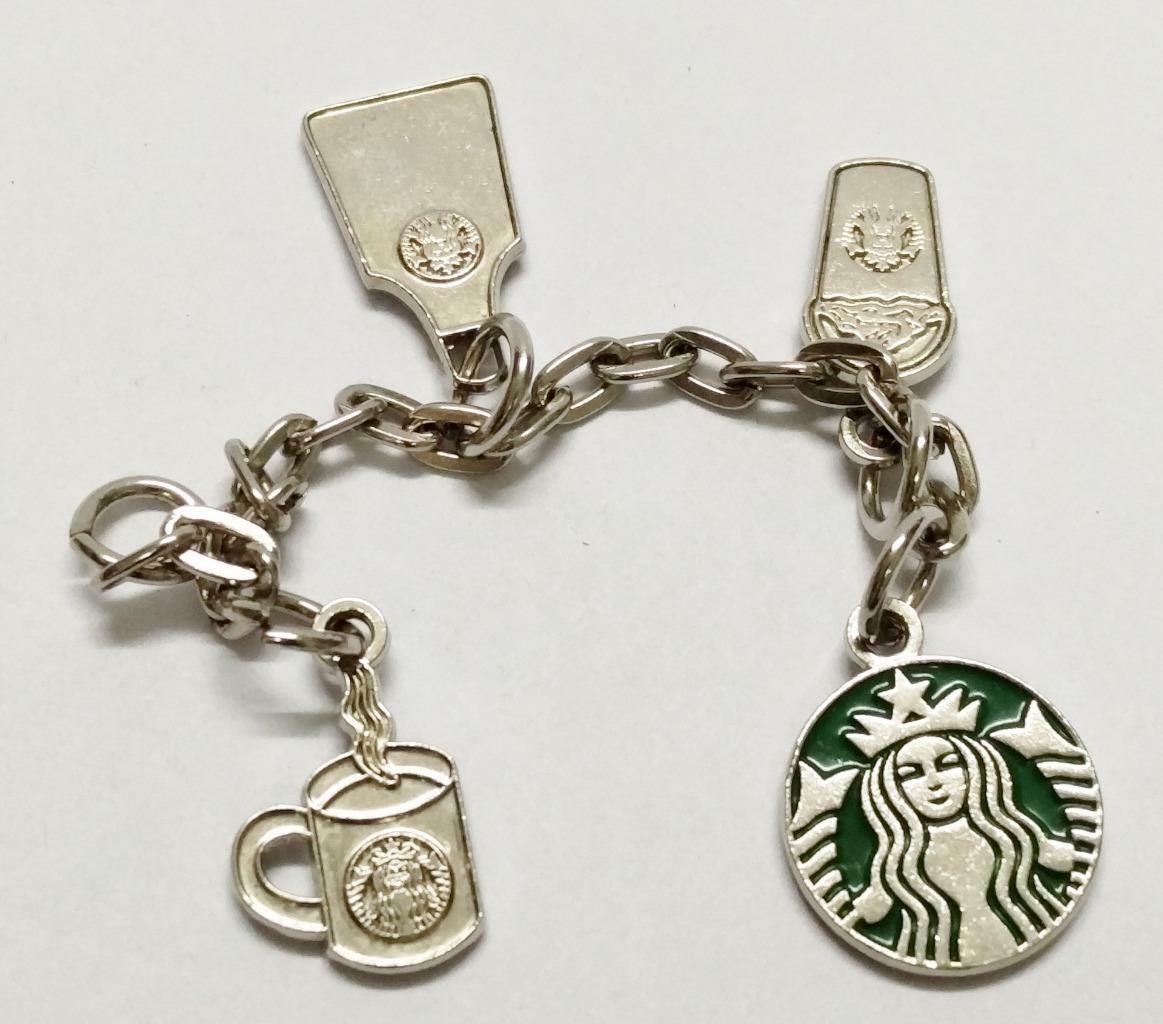 Vintage Rare Starbucks Coffee Singapore 2015 Keychain Without Keyring (B578)